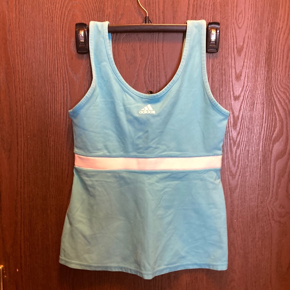 Adidas tank M blue/white - Picture 1 of 8